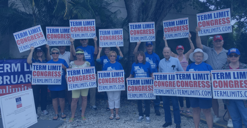 Picture of term limits supporters